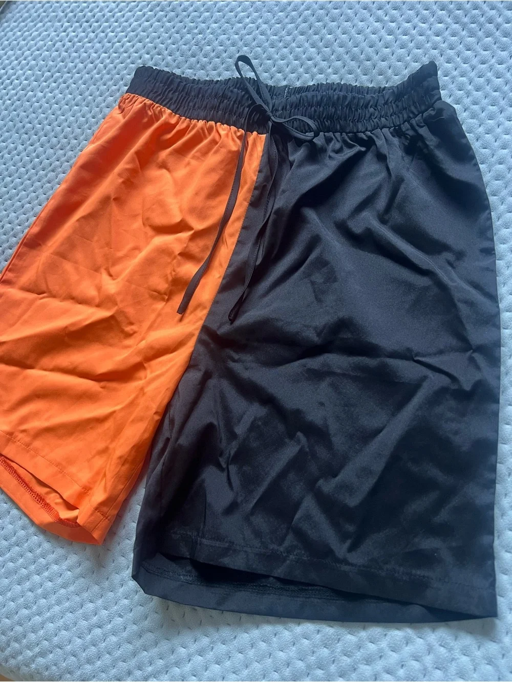 SHEIN Color Block Lightweight Drawstring Shorts | Medium